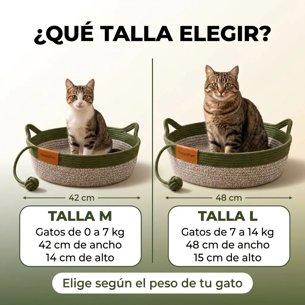 Cesta NaturaPurr™ — Rascador Natural 3 en 1