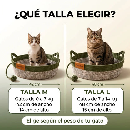 Cesta NaturaPurr™ — Rascador Natural 3 en 1